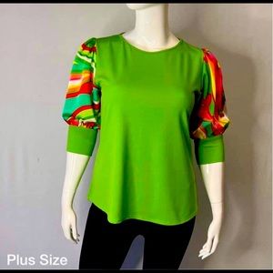 NWOT Bright and trendy top